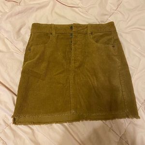 Brown Corduroy Skirt